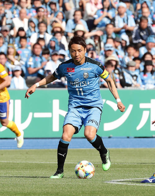 川崎FのFW小林悠（2019年5月3日撮影）