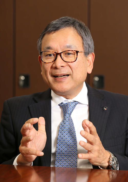 村井満チェアマン（撮影・河野匠）