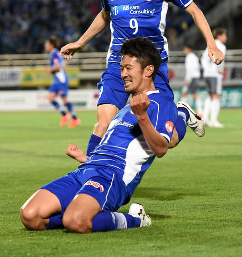 山形FW阪野豊史（2017年5月17日撮影）