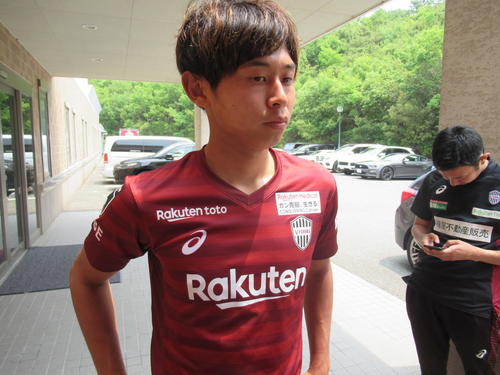 神戸のU－20日本代表MF郷家（撮影・実藤健一）