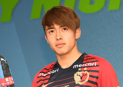 鹿島FW安部（2019年2月14日撮影）