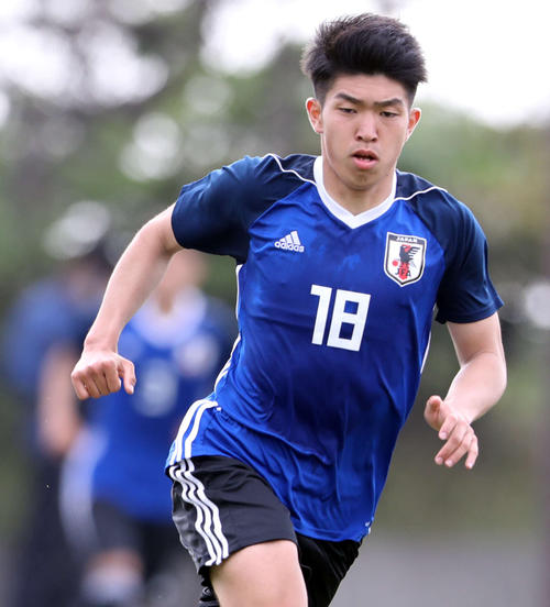 U－20日本代表FW宮代大聖（19年5月撮影）
