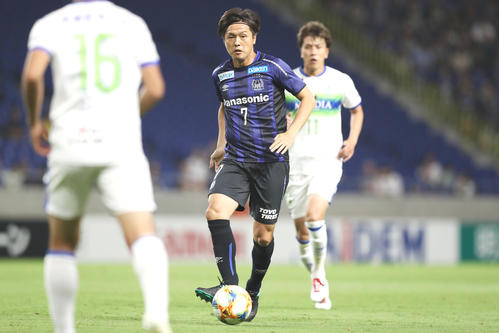G大阪MF遠藤（中央）（2019年6月22日撮影）
