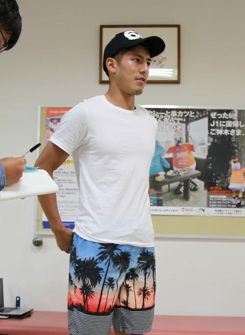 11日山形戦で連続完封を狙うDF新井