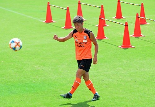 今季2度目の2試合連続ゴールを狙う清水MF西沢
