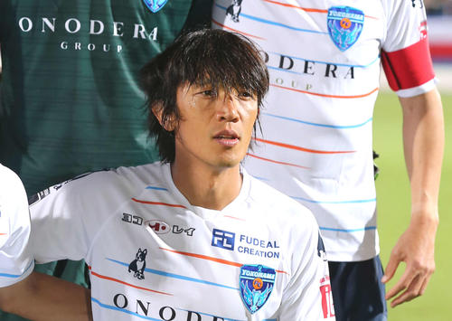 横浜FC中村俊輔（2019年8月14日撮影）