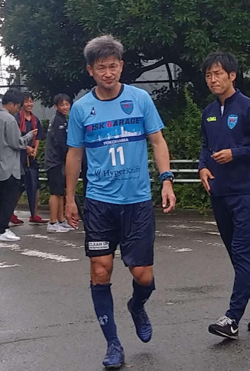 桐蔭横浜大との練習試合で1アシストした横浜FCのFWカズ