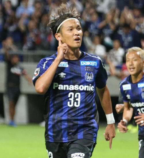 G大阪FW宇佐美（19年10月撮影）