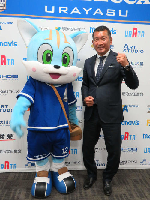 来季の続投が決まった、ブリオベッカ浦安の都並敏史監督（18年11月20日撮影）