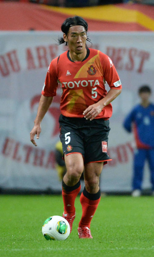 名古屋時代のDF増川隆洋（2013年11月23日撮影）