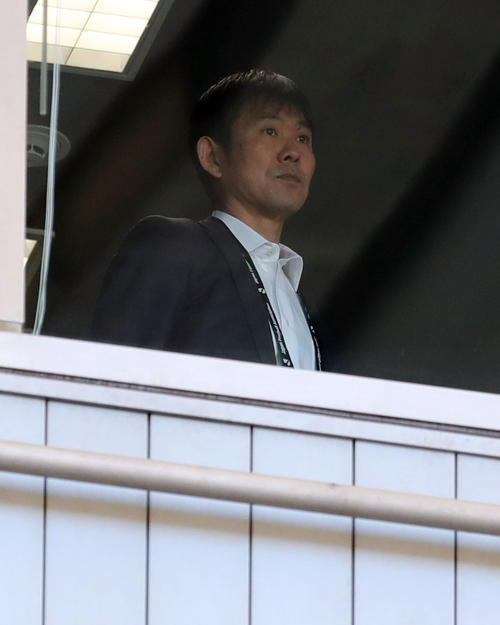 東京対浦和　視察に訪れたサッカー日本代表森保監督（撮影・垰建太）