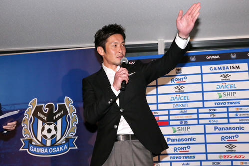 元G大阪の加地亮氏（撮影・上山淳一）