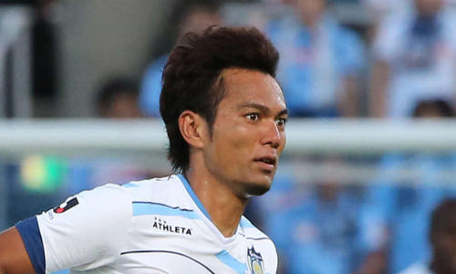 讃岐FW我那覇和樹（14年8月撮影）