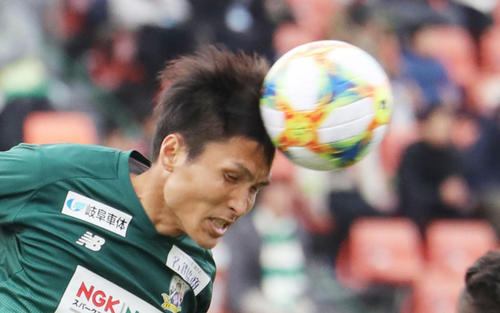 岐阜FW前田（19年2月撮影）