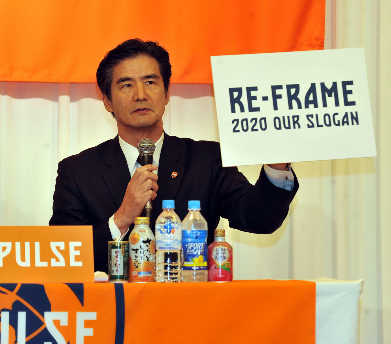 清水の山室社長（2020年1月14日撮影）