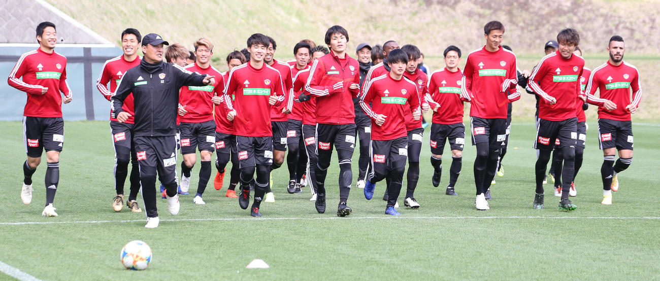仙台の選手たち（2019年5月2日撮影）