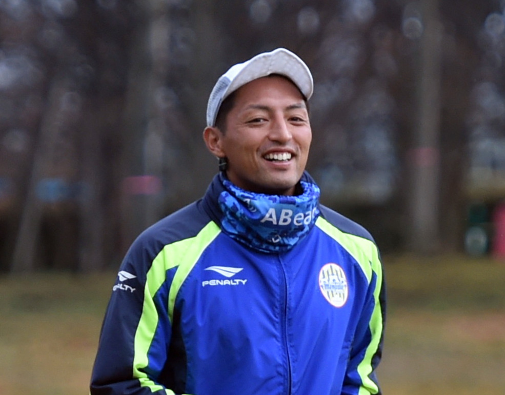 J2山形の山田主将（2019年11月25日撮影）