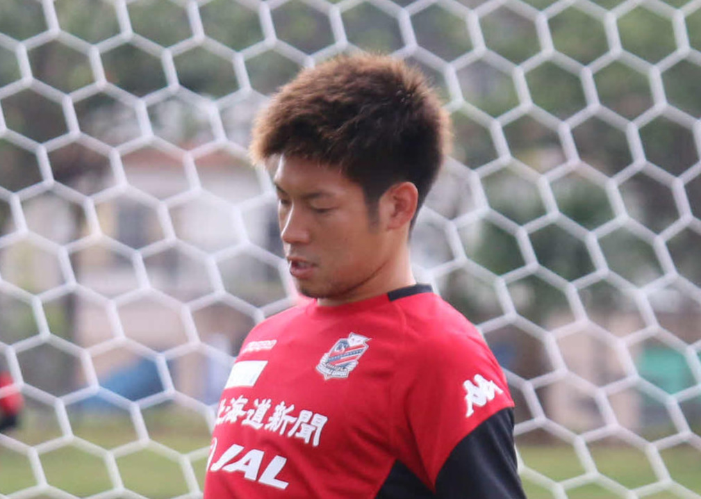 札幌MF深井一希（2019年2月7日撮影）