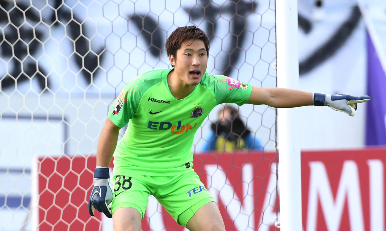 広島GK大迫（2019年12月7日撮影）