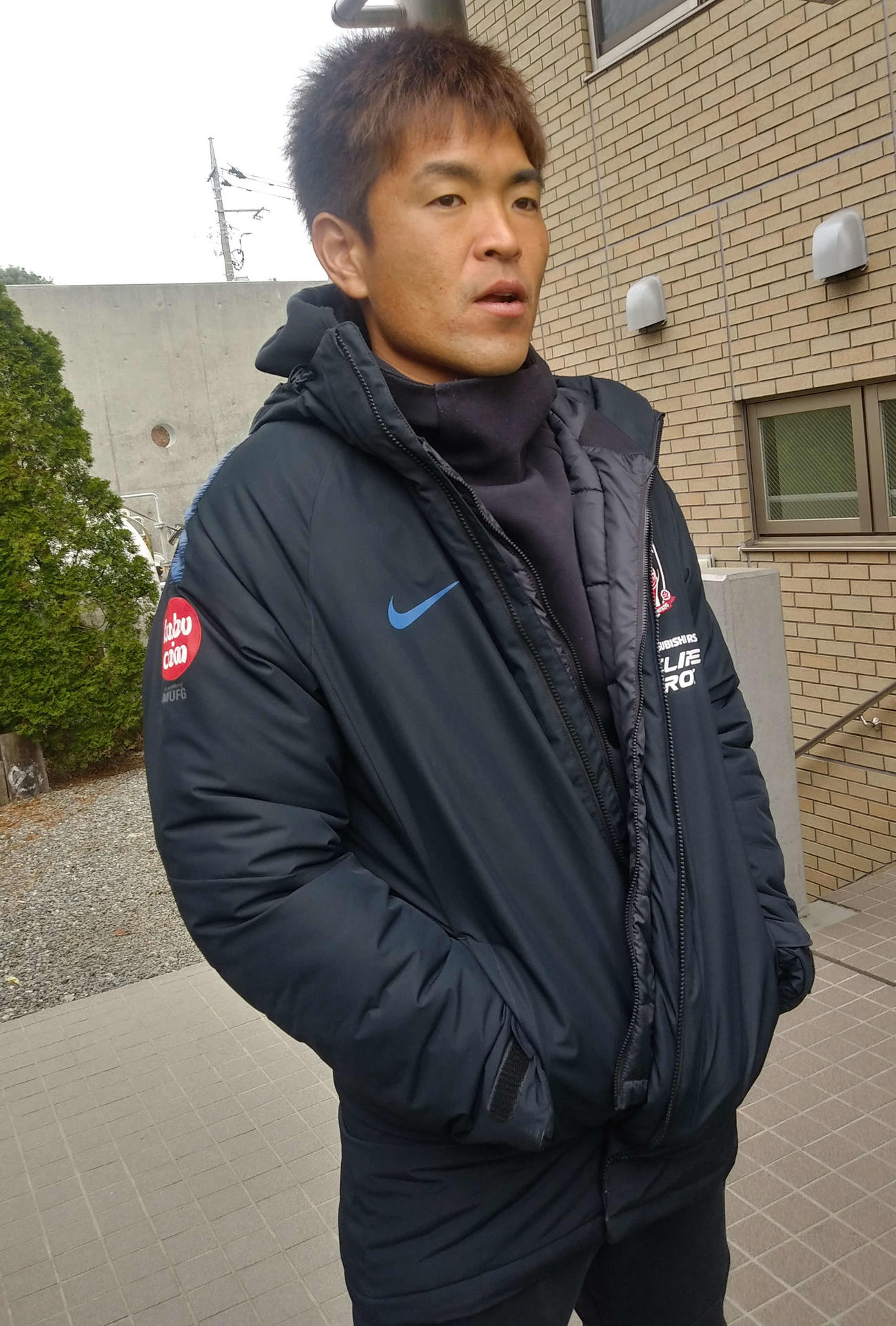 ルヴァン杯第2節延期の発表を受け、報道陣の取材に応じる浦和GK西川周作主将