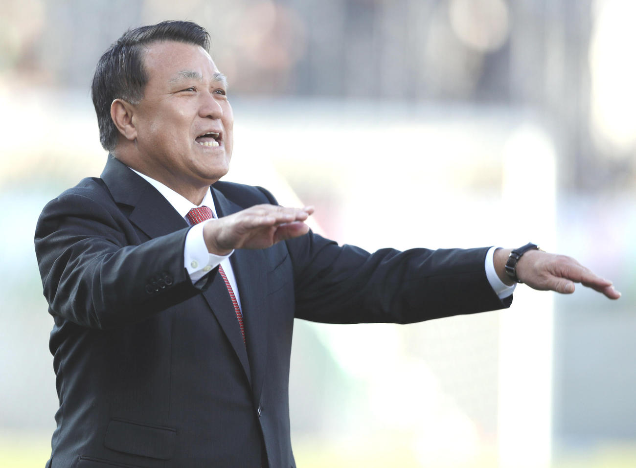 日本サッカー協会の田嶋幸三会長（2019年12月29日撮影）