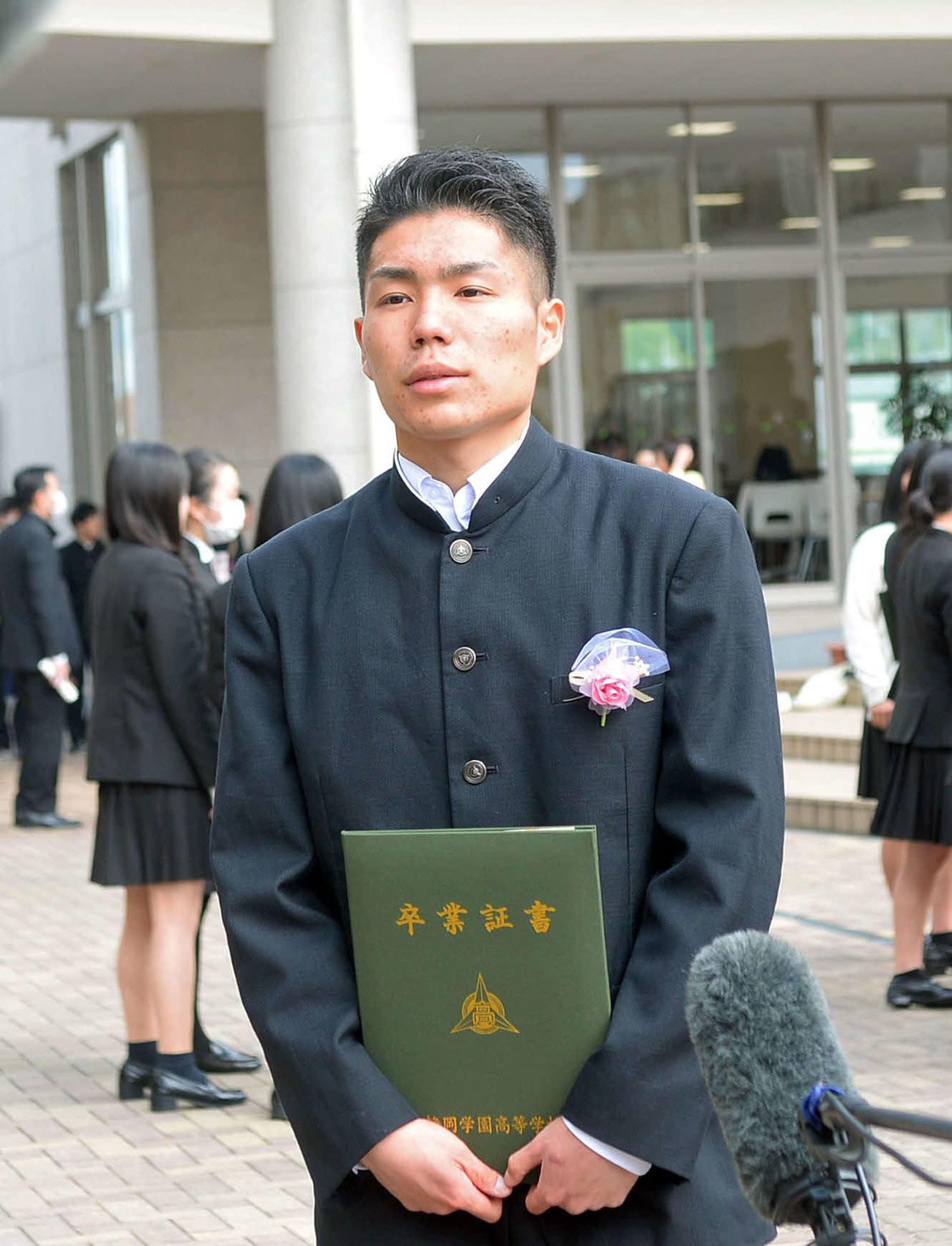 高校生活3年間を振り返る静岡学園FW松村