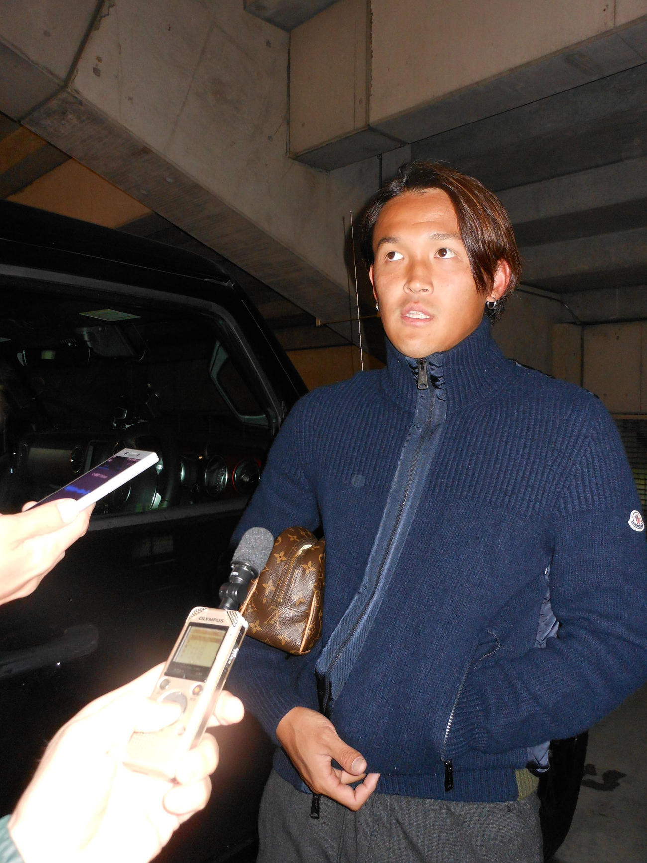 取材対応したG大阪FW宇佐美