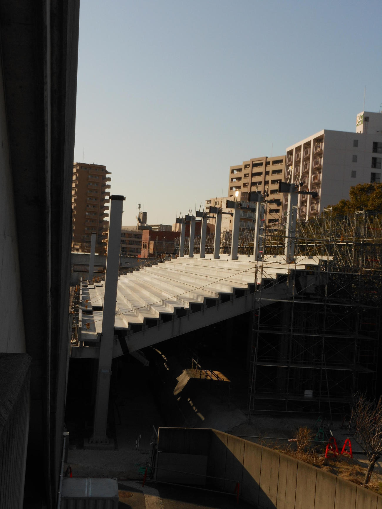21年完成予定で現在改修中のC大阪の本拠地「桜スタジアム」