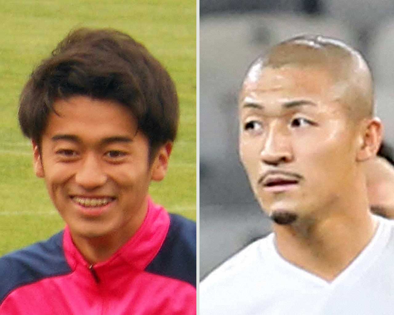 C大阪西川潤（左）とマリティモ前田大然