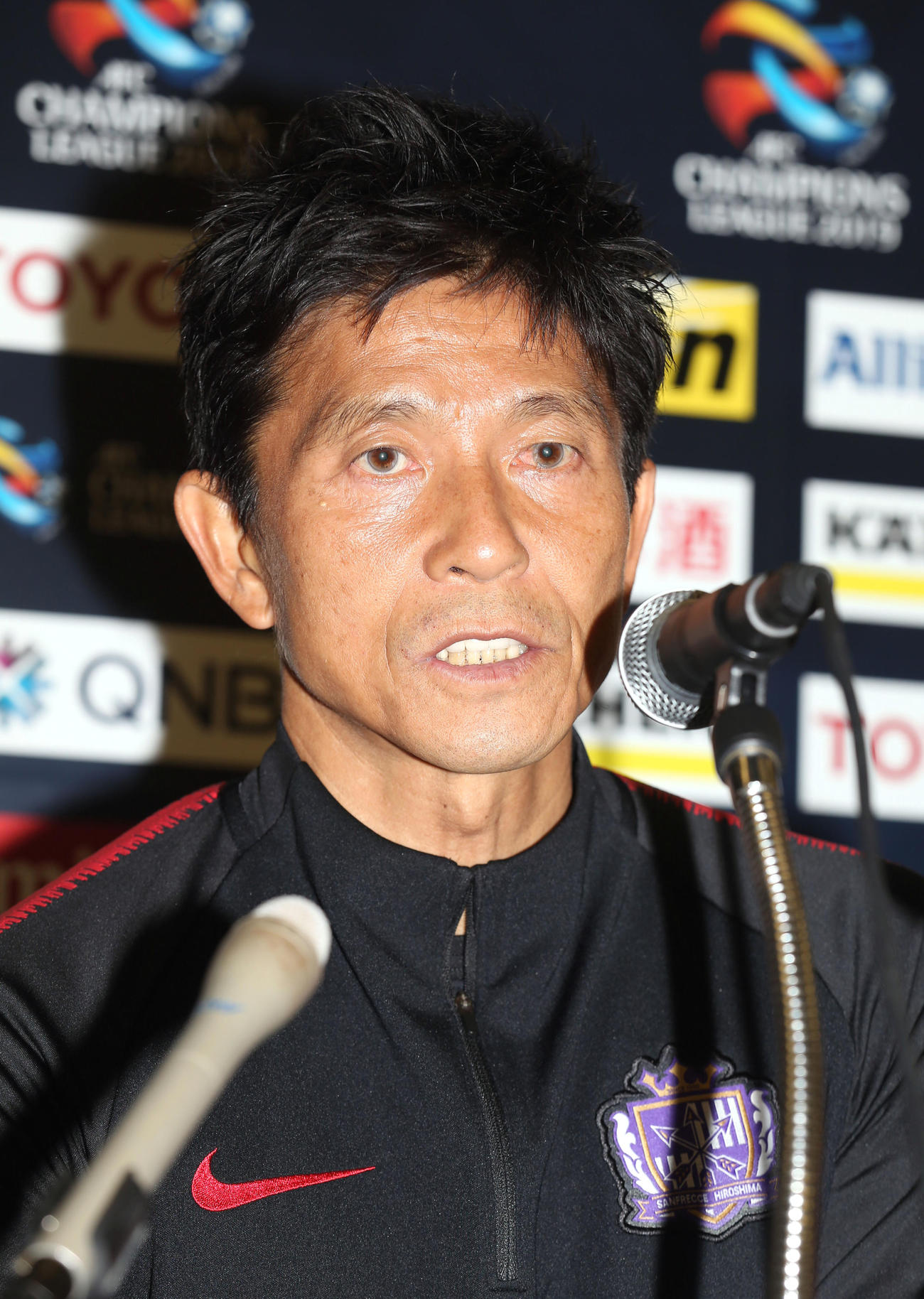 広島城福浩監督（2019年3月11日撮影）