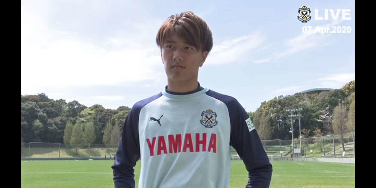 磐田FW小川航がインタビューを受ける様子も生配信された