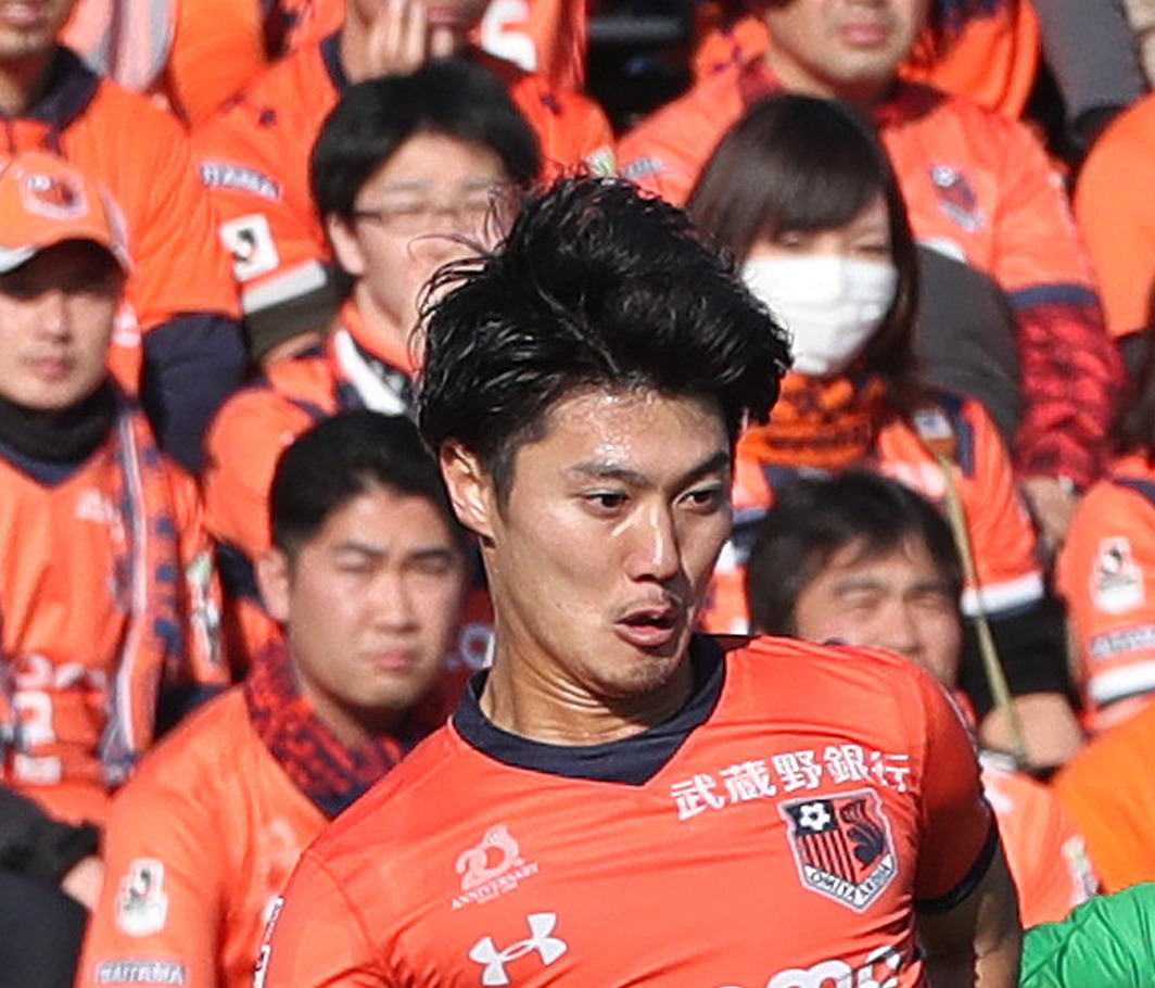 大宮MF大山啓輔（2018年11月25日撮影）