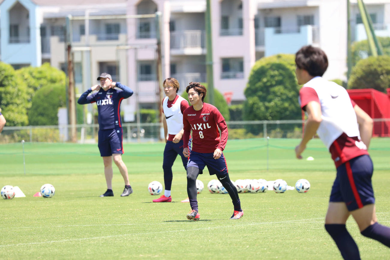 練習に励む鹿島MF土居（C）KASHIMA　ANTLERS