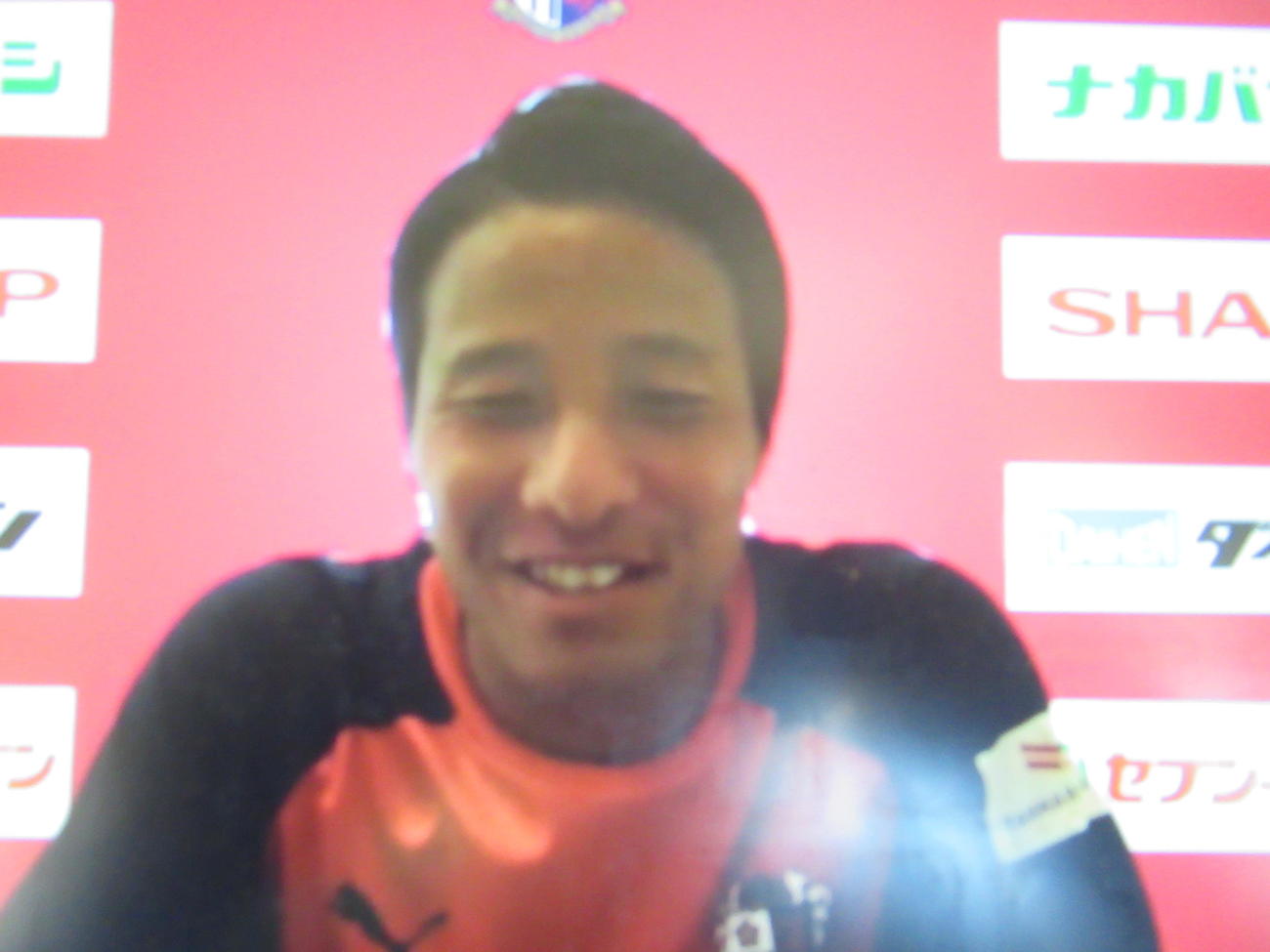 オンラインの取材に応じたC大阪DF松田ⓒCEREZO　OSAKA