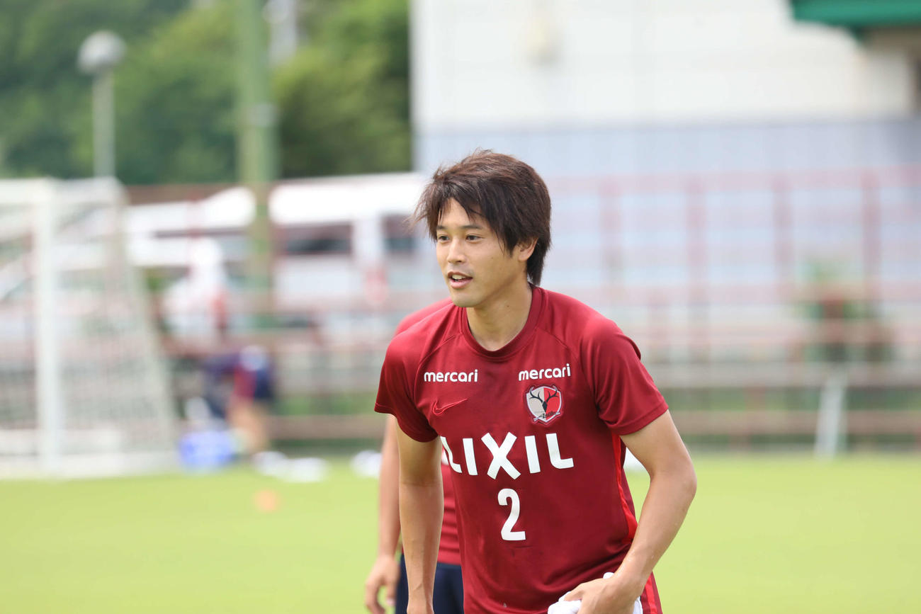 練習中の鹿島DF内田篤人（C）KASHIMA　ANTLERS