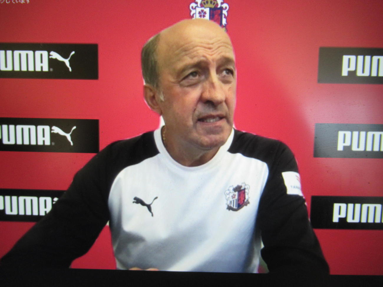 オンラインでの取材に応じるC大阪ロティーナ監督（C）CEREZO　OSAKA