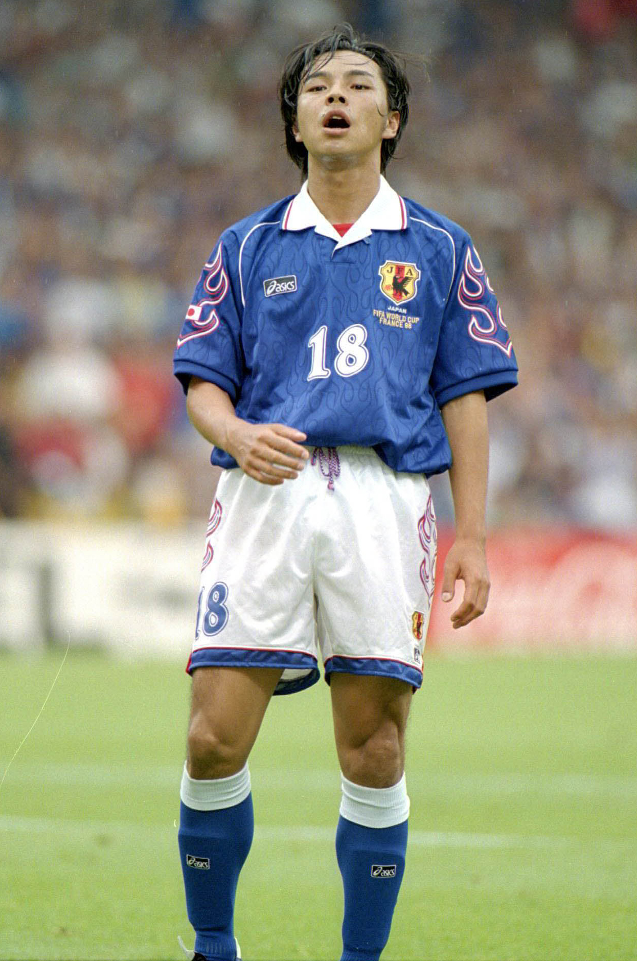 98年6月26日　W杯フランス大会　日本対ジャマイカ　シュートを外し呆然とする城彰二