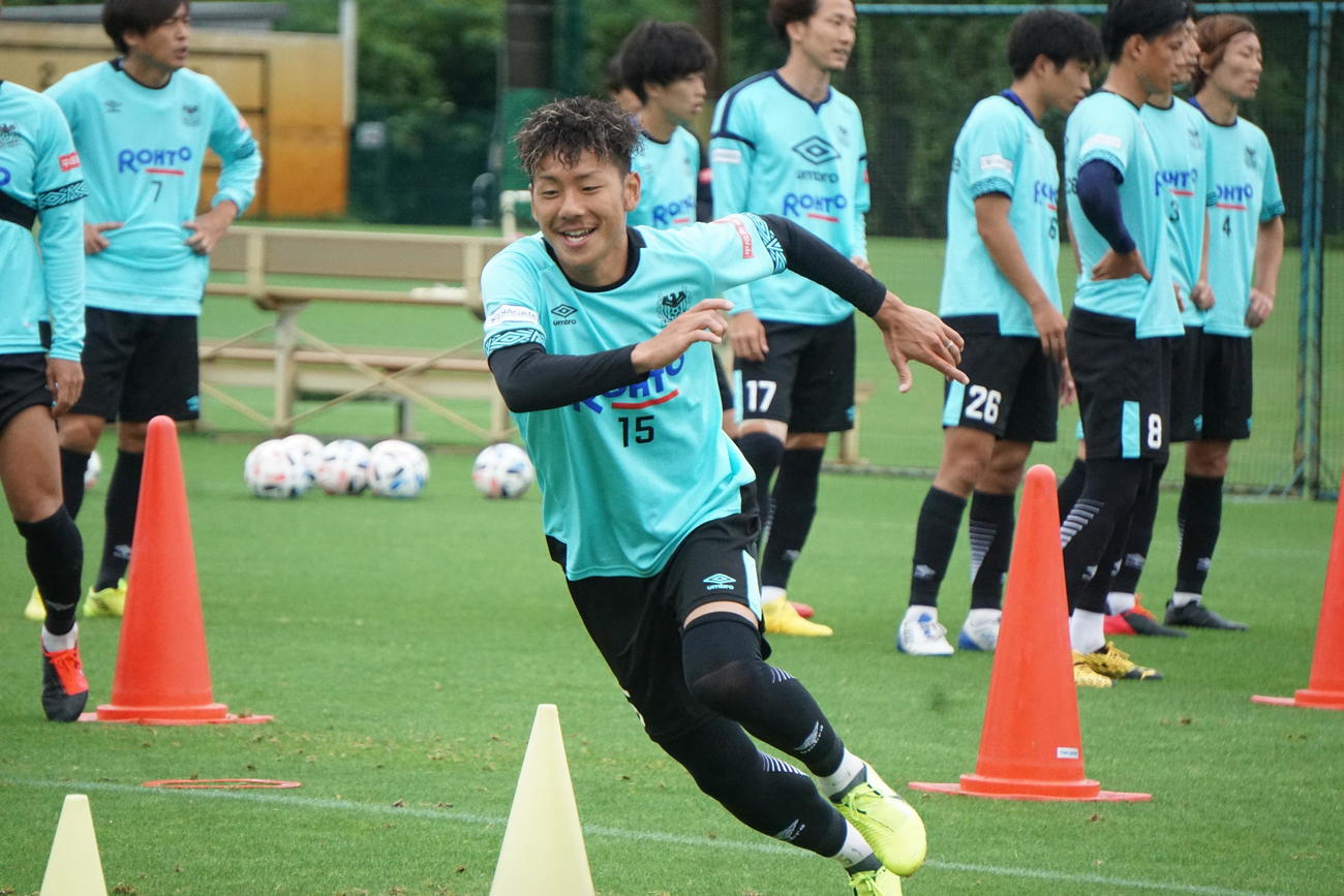 J1再開へ練習に臨むG大阪MF井手口陽介（C）GAMBAOSAKA