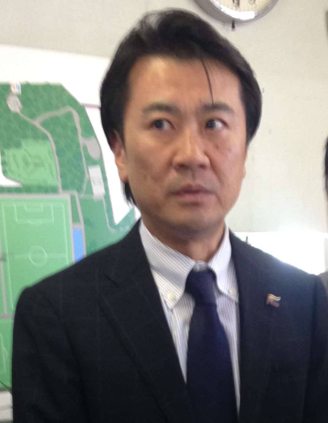 東京の大金社長（2015年5月14日撮影）
