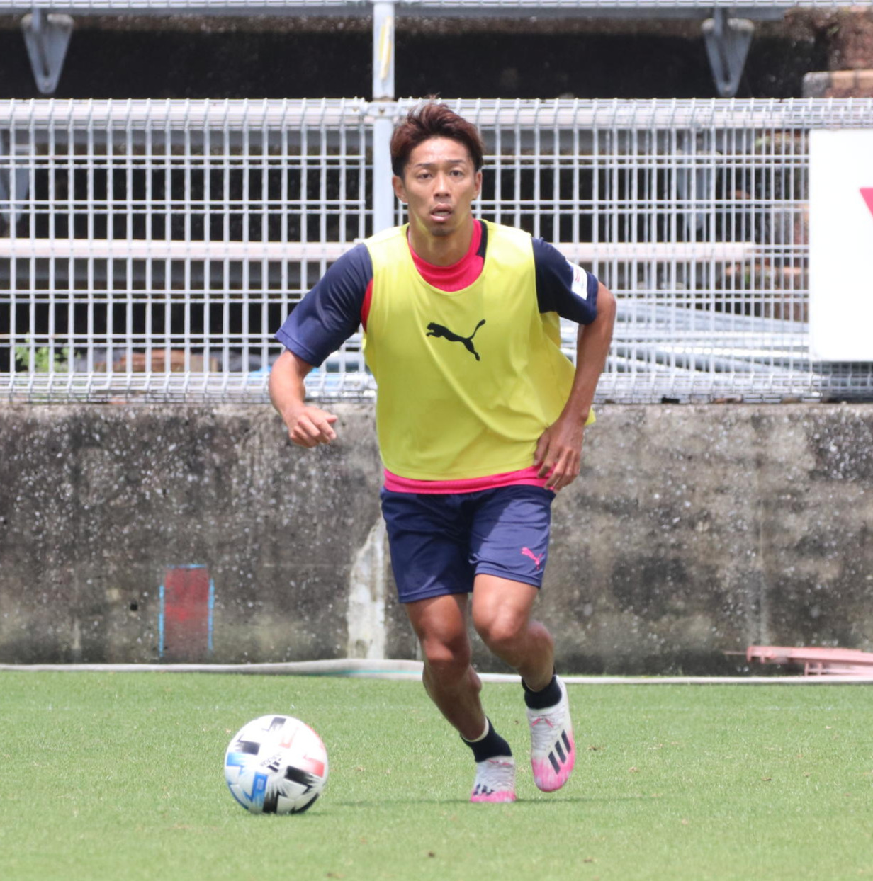 大阪ダービー前の練習の臨むC大阪MF清武（c）CEREZO　OSAKA