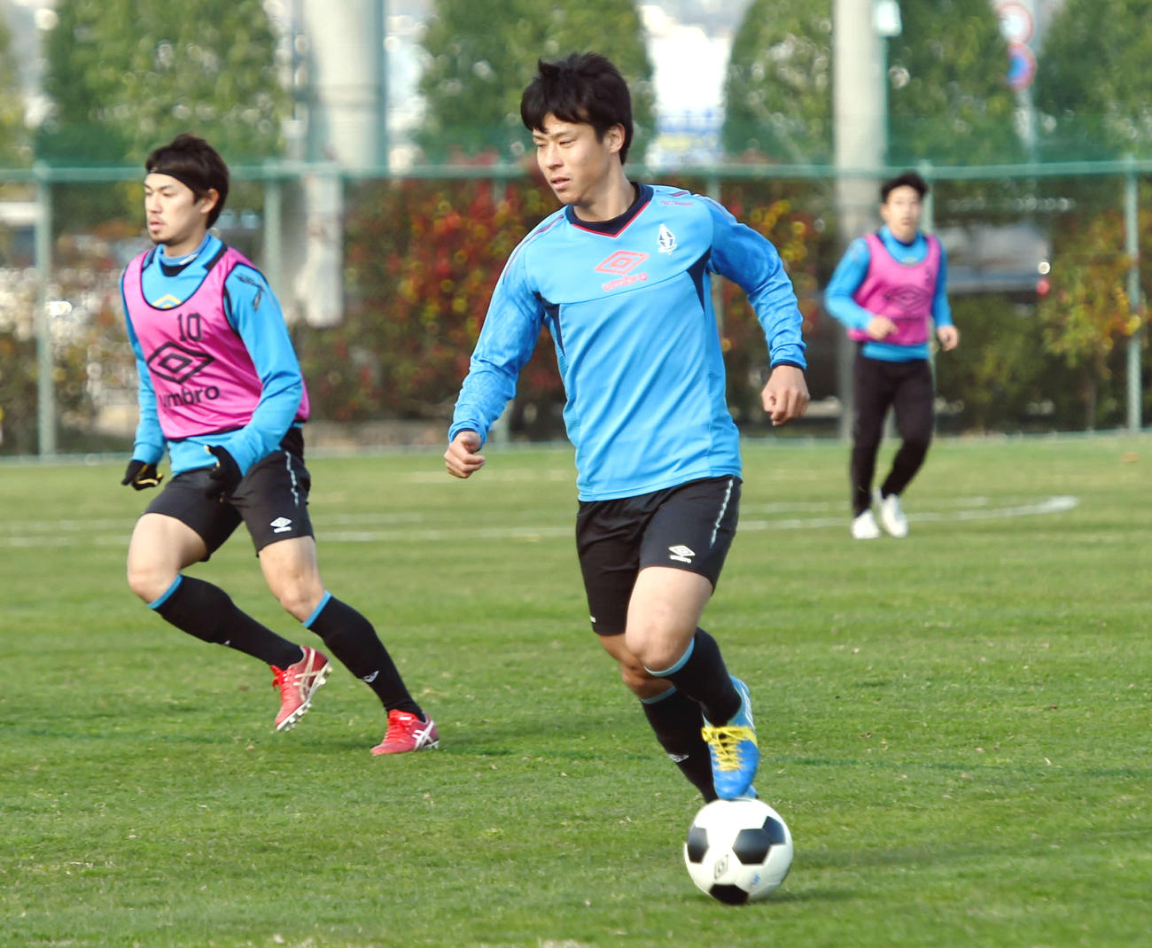 ソニー仙台DF荻原健太（20年4月7日撮影）