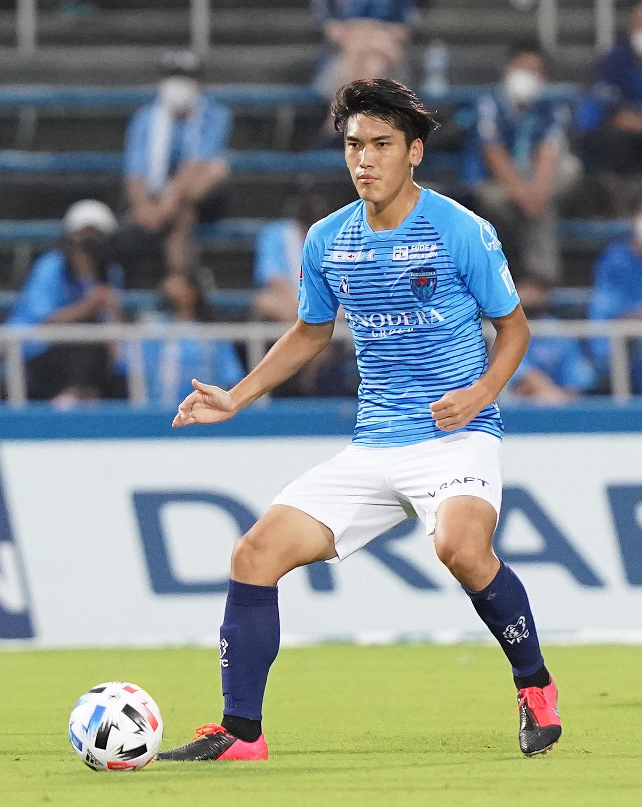 横浜FC・FW一美和成（2020年7月12日撮影）