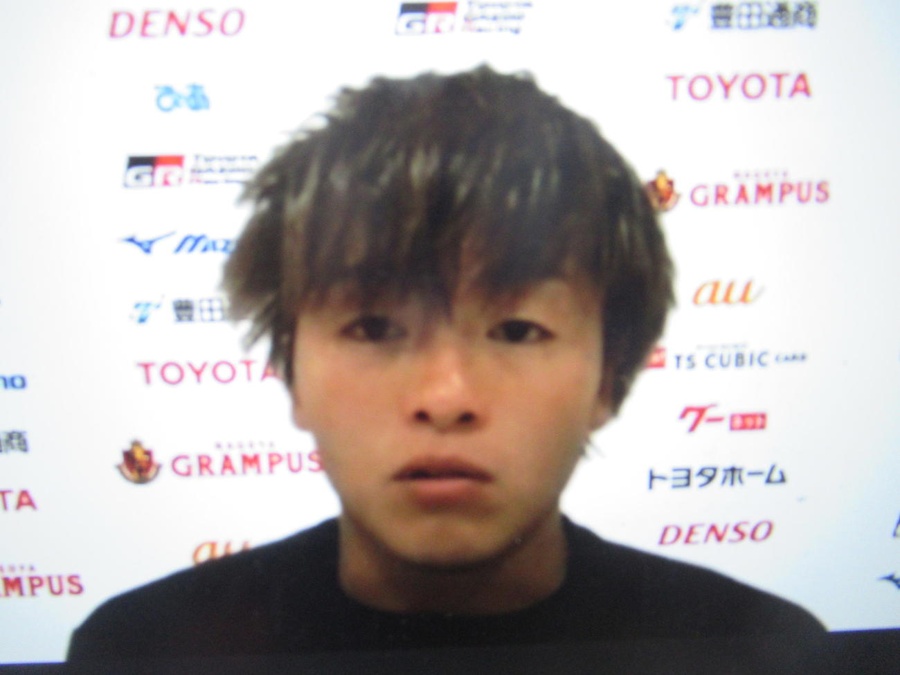 オンラインでの取材に応じる名古屋MF相馬（C）N.G.E.