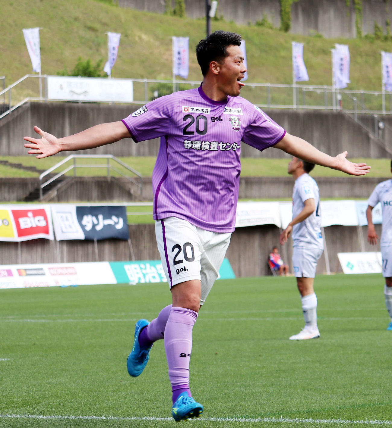 藤枝FW森島康仁（19年4月27日撮影）