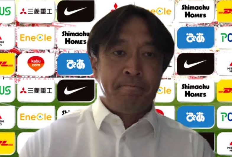 アウェー名古屋戦に向けてオンラインで会見に臨んだ浦和大槻監督