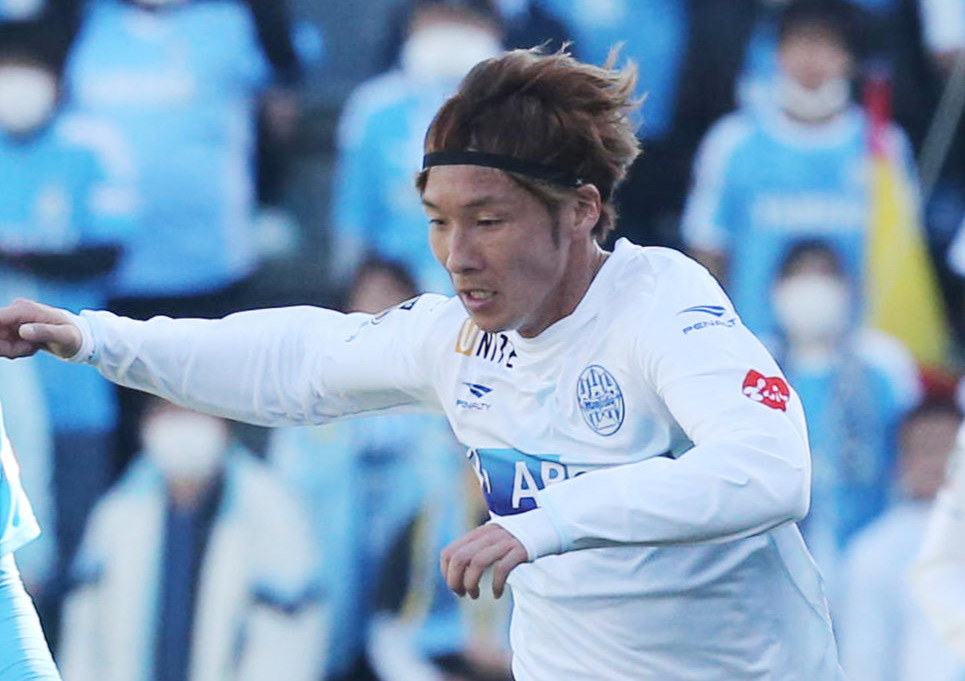 山形FW山岸祐也（2020年2月23日撮影）