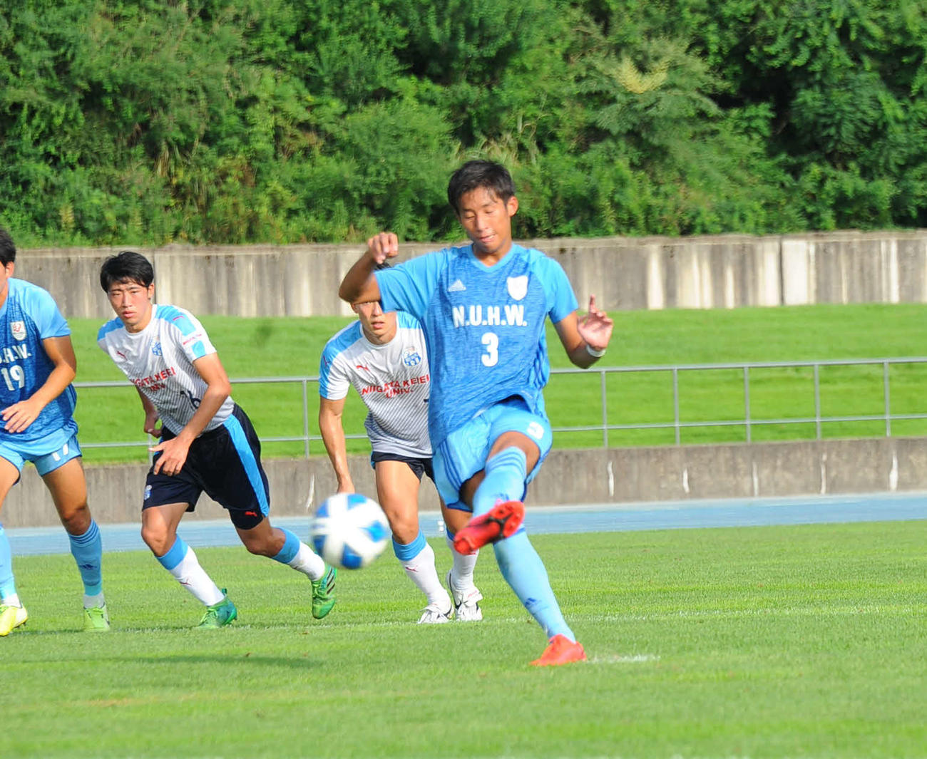 新潟医療福祉大は沼田がPKで追加点