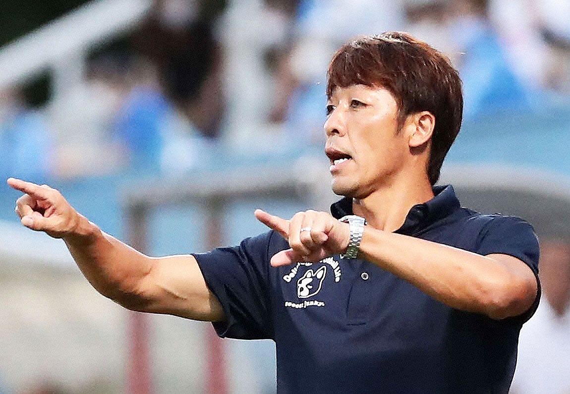 横浜FC下平隆宏監督（2020年7月26日撮影）