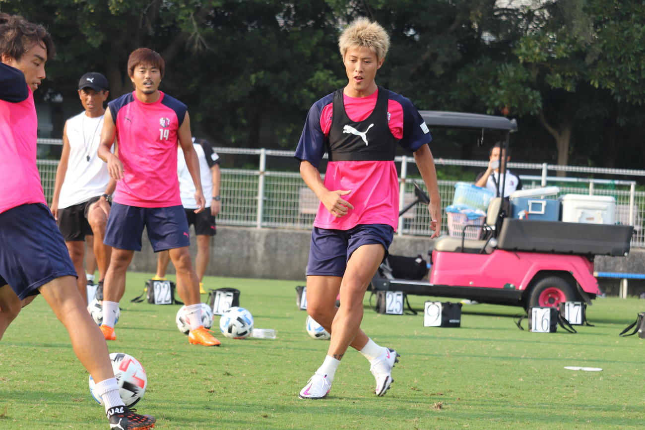 練習に臨むC大阪FW柿谷（C）CEREZO　OSAKA