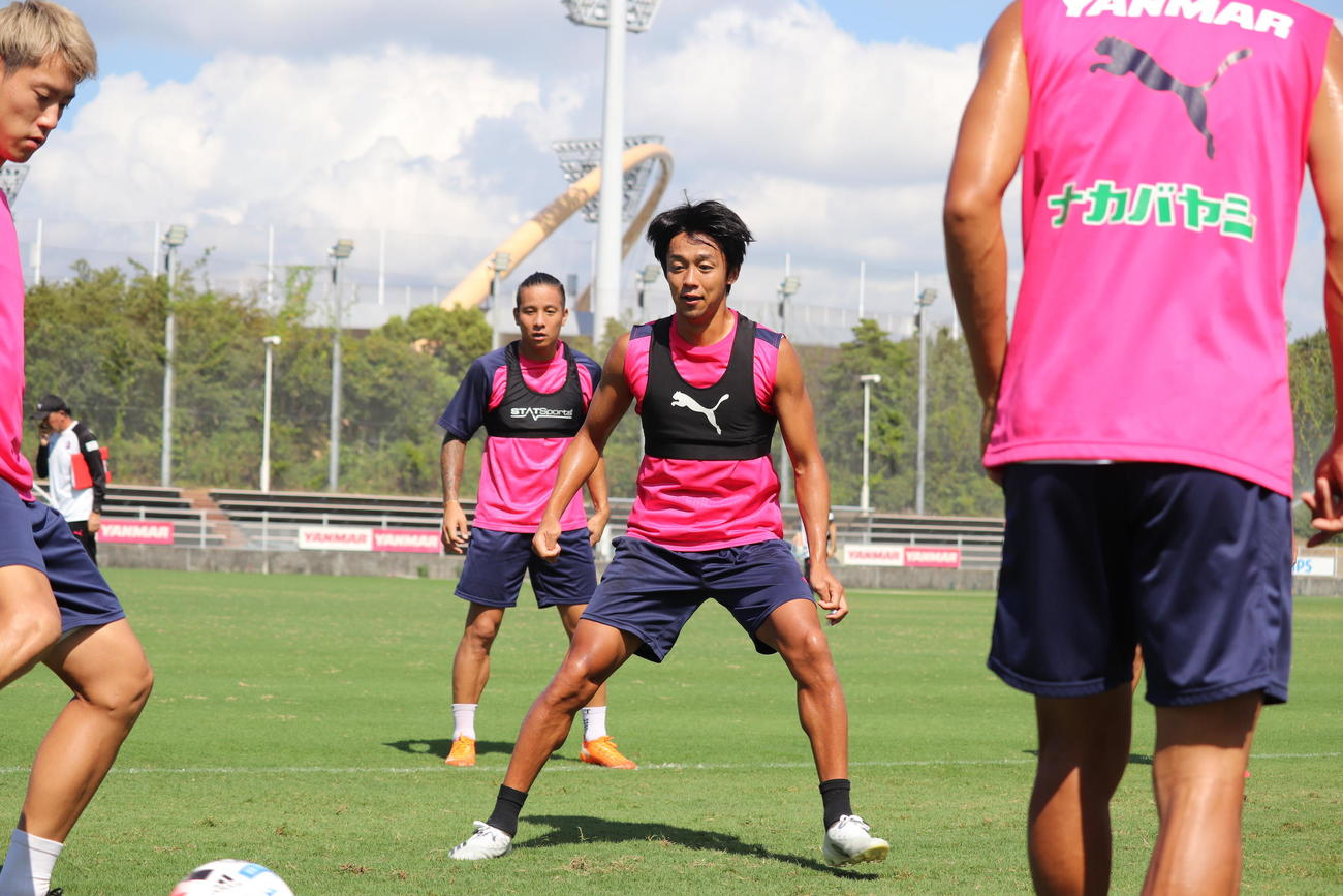 練習に臨むC大阪MF清武（C）CEREZO　OSAKA